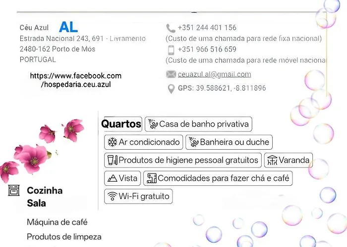 Local Ceu-azul 3* Porto de Mós